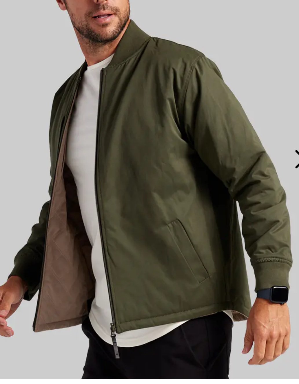 BYLT Hi-Lo Reversible Bomber Jacket