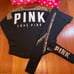 VS PINK BLING Cheetah Legging & Campus Crew - MEDIUM