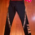 VS PINK BLING Cheetah Legging & Campus Crew - MEDIUM