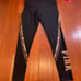 VS PINK BLING Cheetah Legging & Campus Crew - MEDIUM