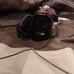Red and black camcorder that comes with