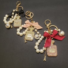 Bow knot perfume purse pendant keychain