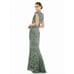 MAC DUGGAL Dress Size 2 Evening Gown Sequin Beaded Forest Green NEW Cap Sleeve