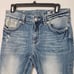 Miss Me Jeans 28 Boyfriend Capri Medium Wash Denim Distressed Flap Pockets