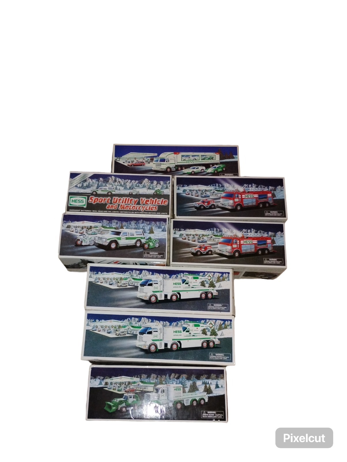 Lot of 8 hess trucks different years. Have been sitting in storage.