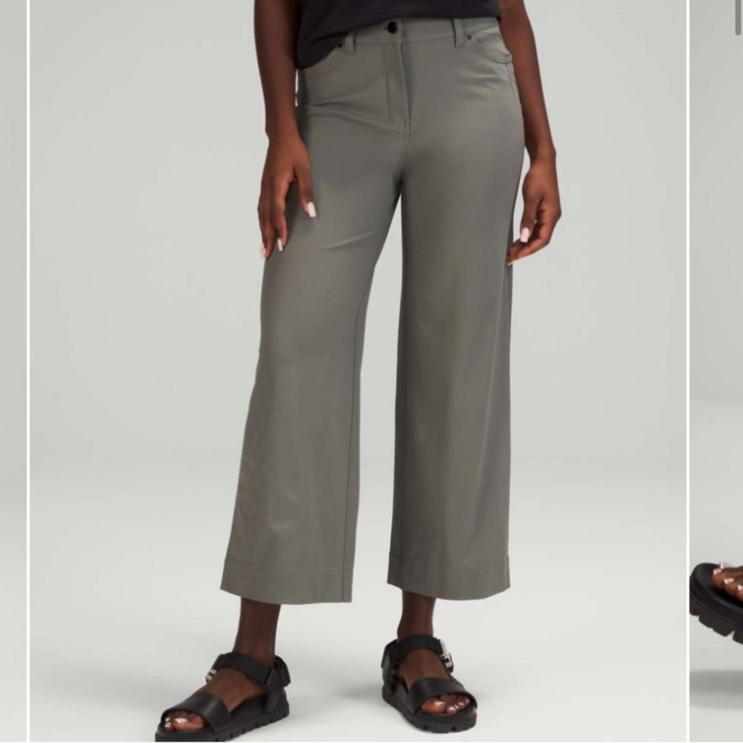 Lululemon City Sleek 5 Pocket Wide-Leg High Rise 7/8 Length Pant