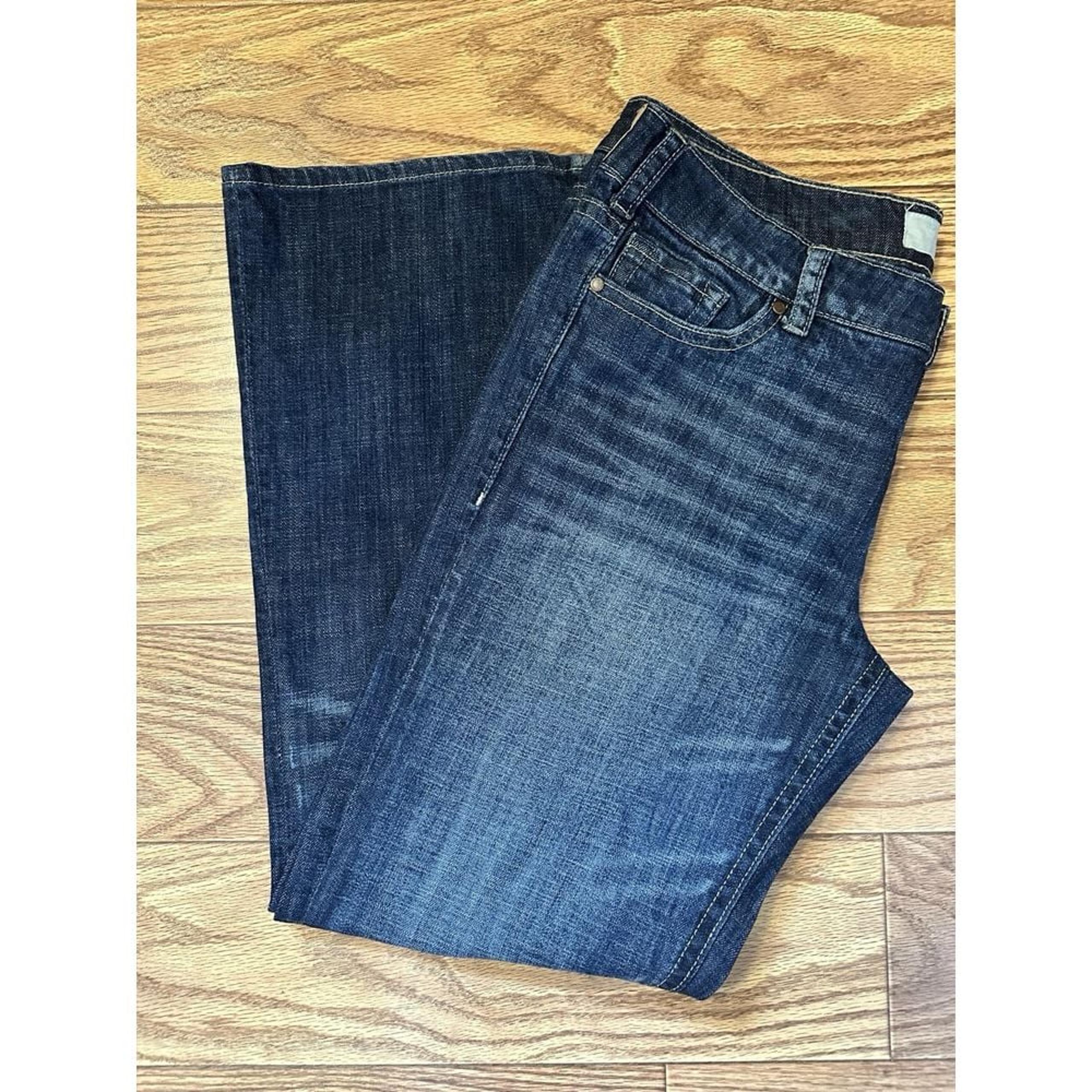 Maurice's Women's Denim Blue Jeans with Flare Leg Size 15/16 Regular