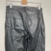 Good American Good Boy Faux Leather Pants Black Icon Straight Leg 6 / 28