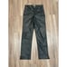 Good American Good Boy Faux Leather Pants Black Icon Straight Leg 6 / 28