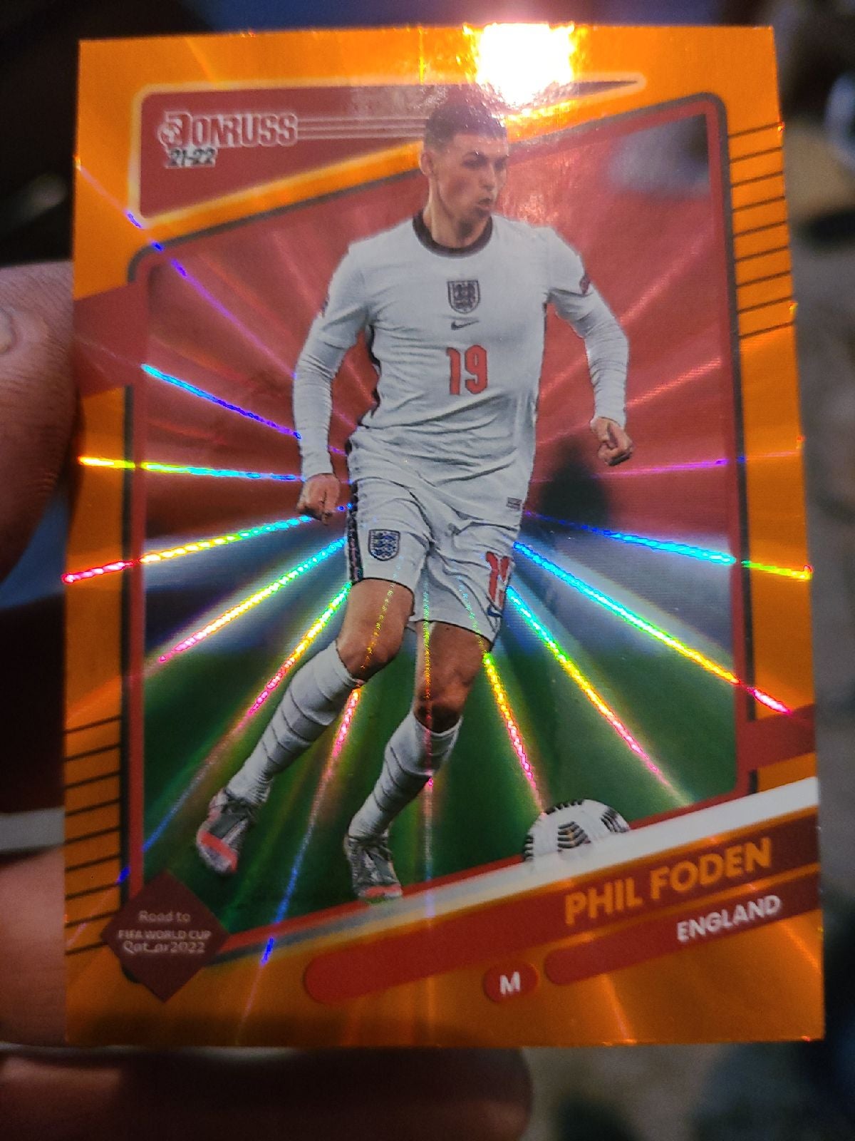 Phil Foden Orang Velocity Parallel MINT Donruss