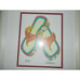 Jennifer Goldberger Chyna Woman's Flip Flops Sandals Framed Lithograph Print