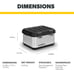 Portable Waterproof Hard Storage Box, 50L, 24-hr Gear Protection