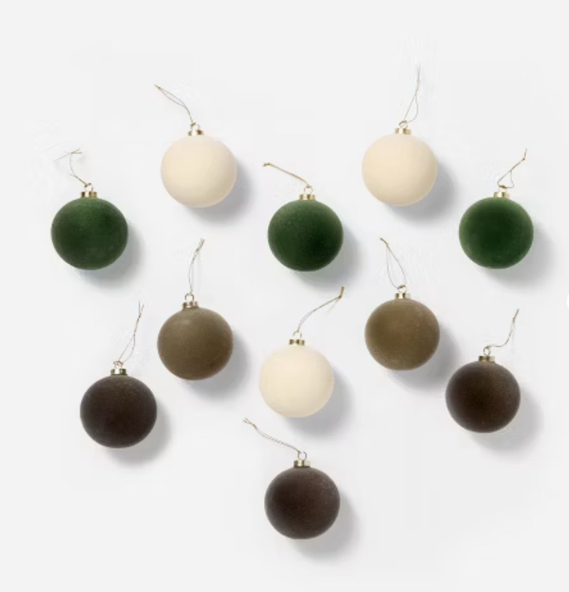 Set of 11 Velvet Decorative Ornaments - Threshold designed with Studio McGee