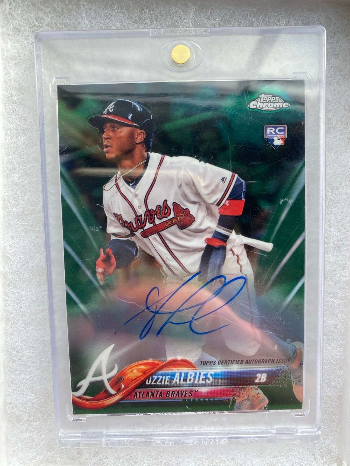 Ozzie Albies signed card