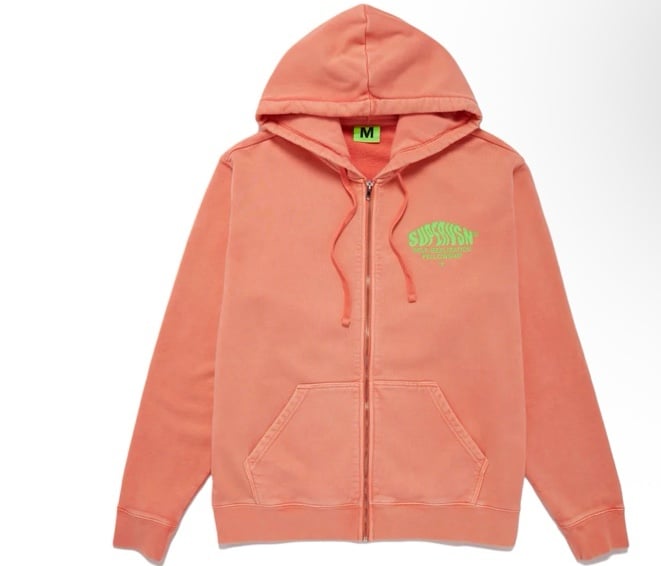 SUPERVSN Studio Flare Zip-Up Hoodie 'Salmon