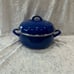 Blue enameled 5 Qt Dutch Oven with lid