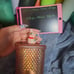 2021 China Coral bling starbucks studded tumbler