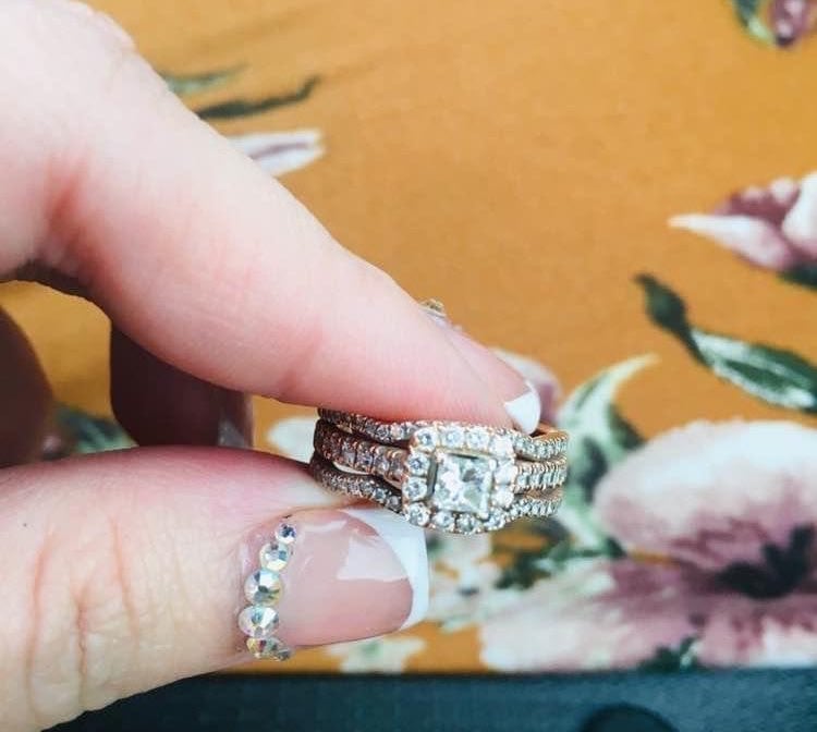 14k Rose Gold wedding Ring size 7