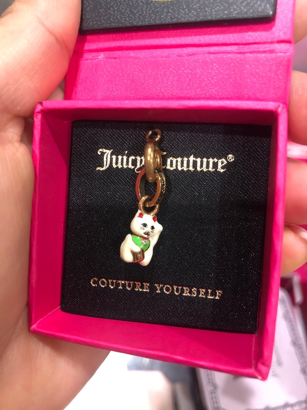 Juicy Couture mini charm c-lucky cat