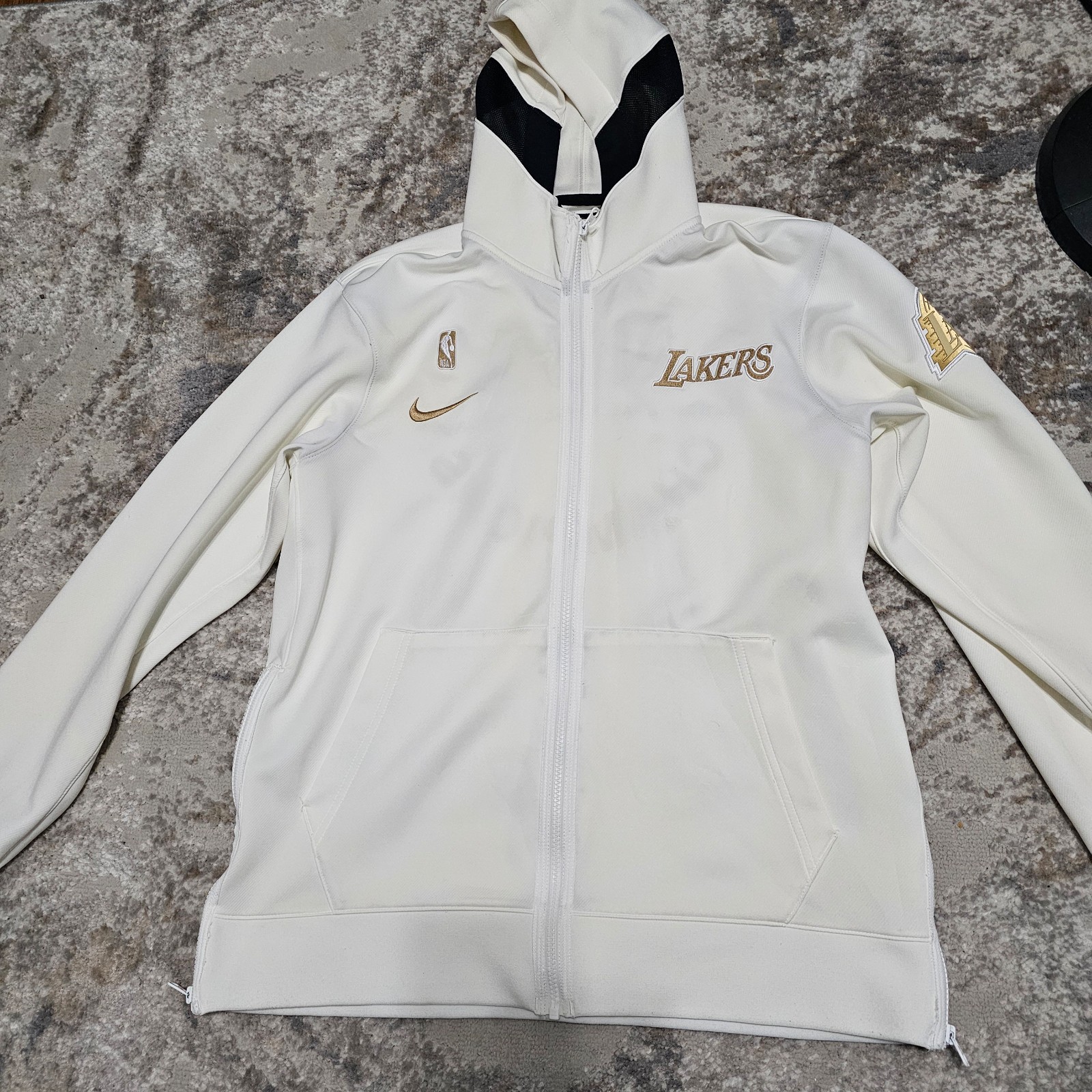 Los Angeles Lakers Nike 2020 NBA Finals Champions Ring Therma Flex Zip-Up Hoodie