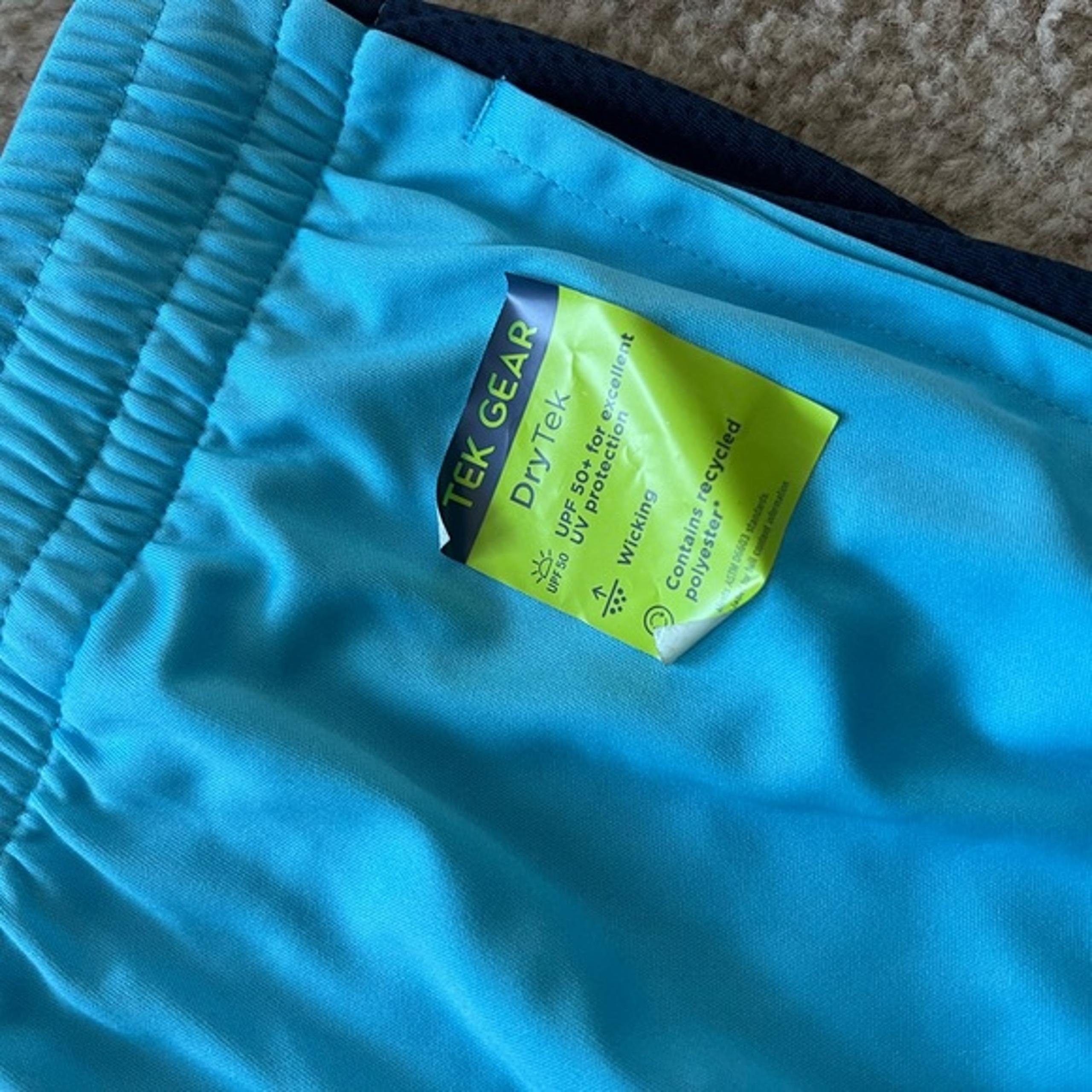Tek Gear Men's Athletic Shorts - Light Blue and Black