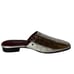 Diane Von Furstenberg DVF Silver Metallic Leonora Leather Slide Mule Laser Cut 8