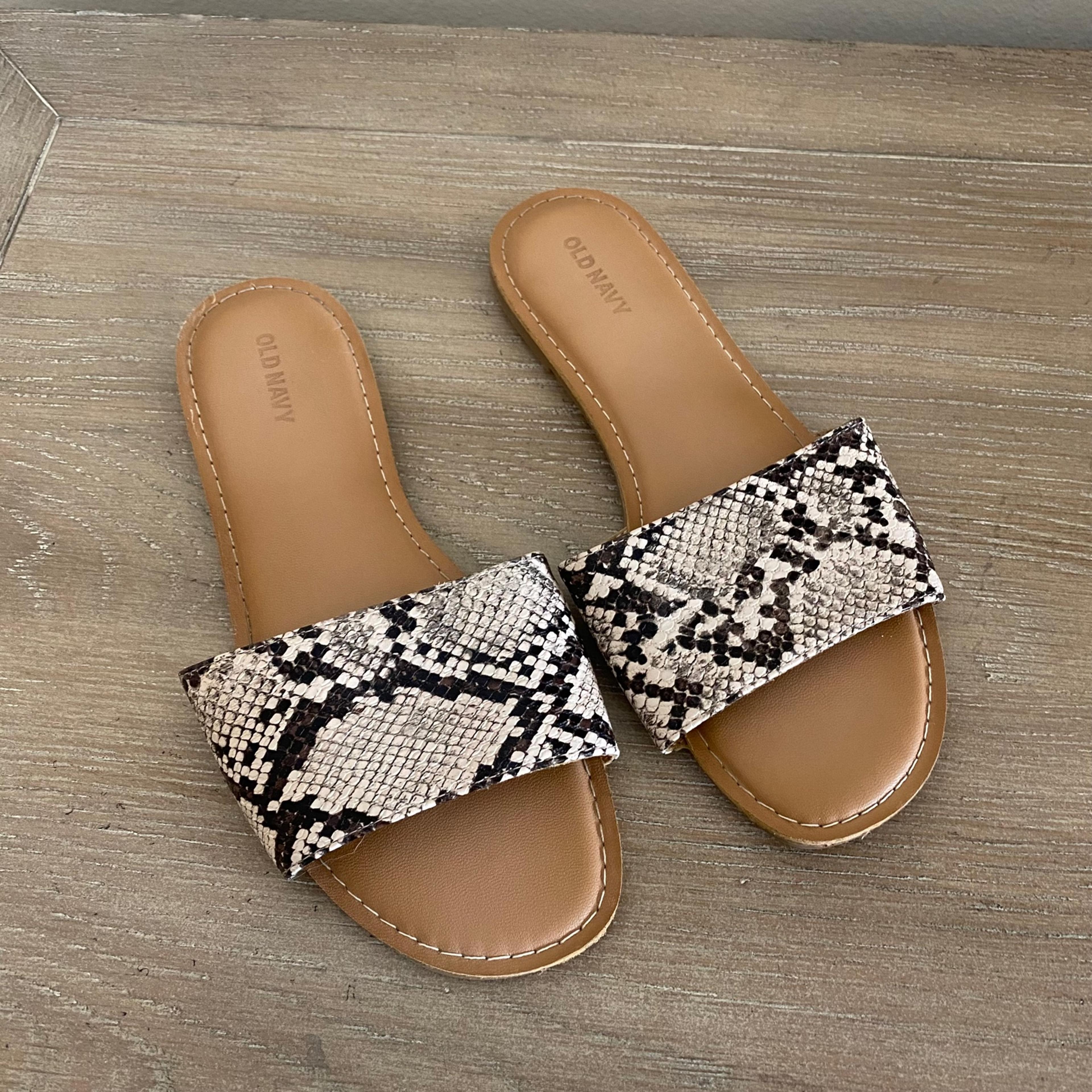 Old navy snakeskin sandals Clearance