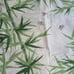 Vintage 70s Wamsutta Pillowcases Pair of 2 Standard Green Bamboo Bees USA Made