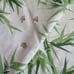 Vintage 70s Wamsutta Pillowcases Pair of 2 Standard Green Bamboo Bees USA Made