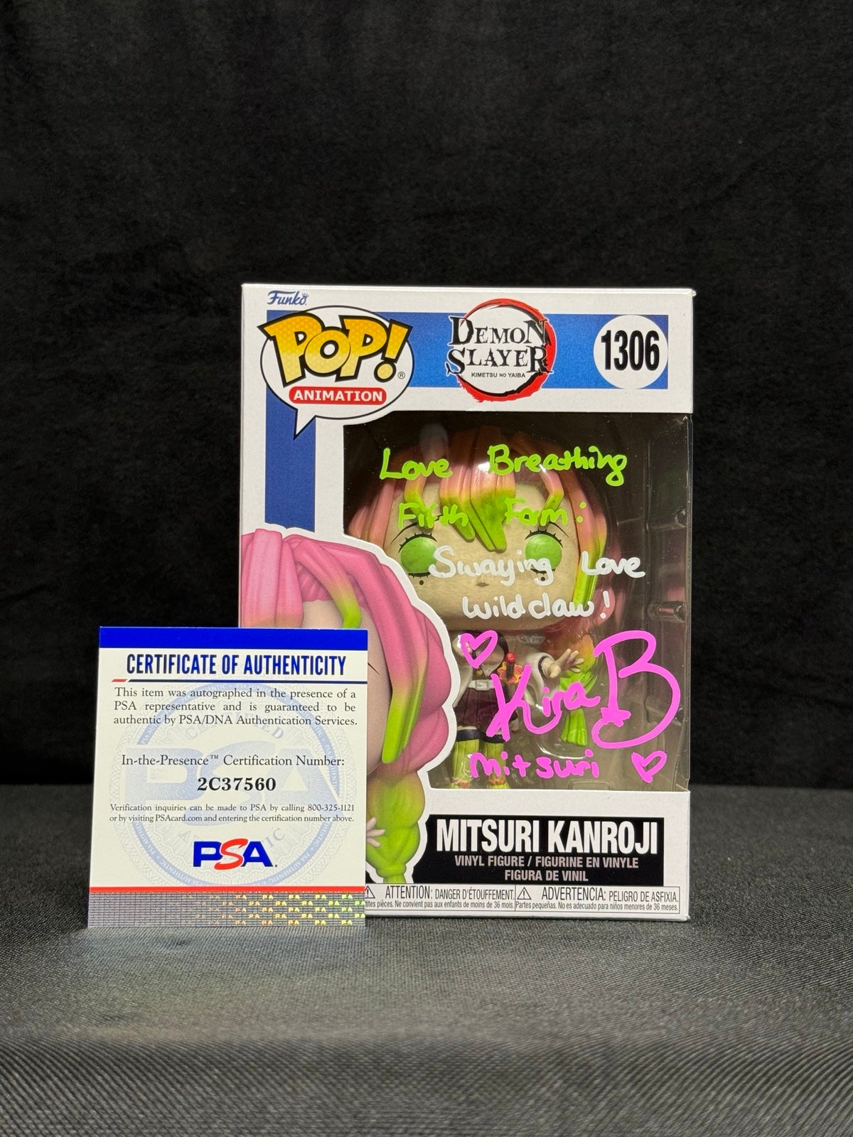 Mitsuri Kanroji Signed Funko Pop with COA