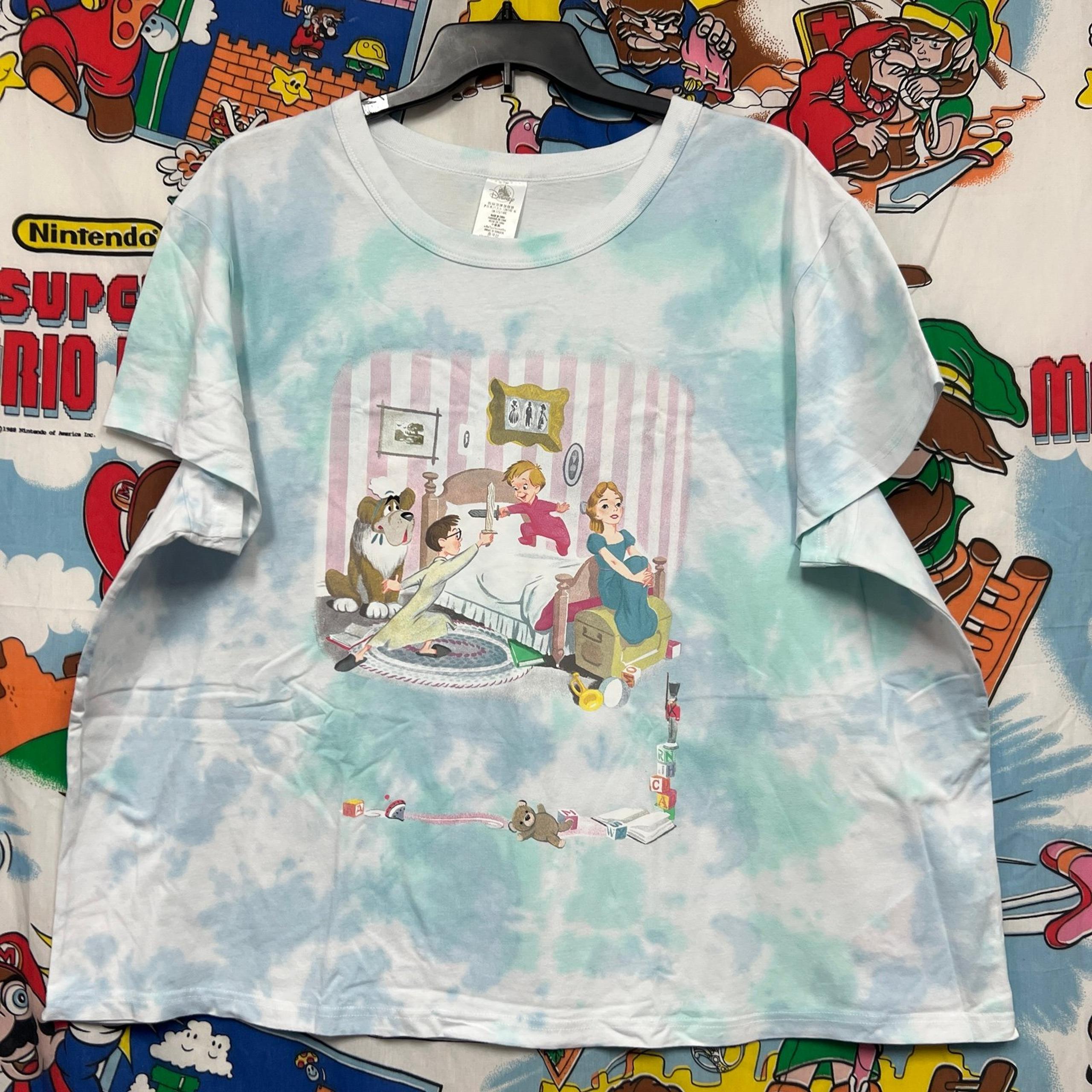 3XL Womens Adult Disney Parks Exclusive Peter Pan Wendy & Lost Boys Tye Dye TShi