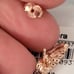 Pandora Moments Rose Gold Floating Curved Feather Stud Earrings