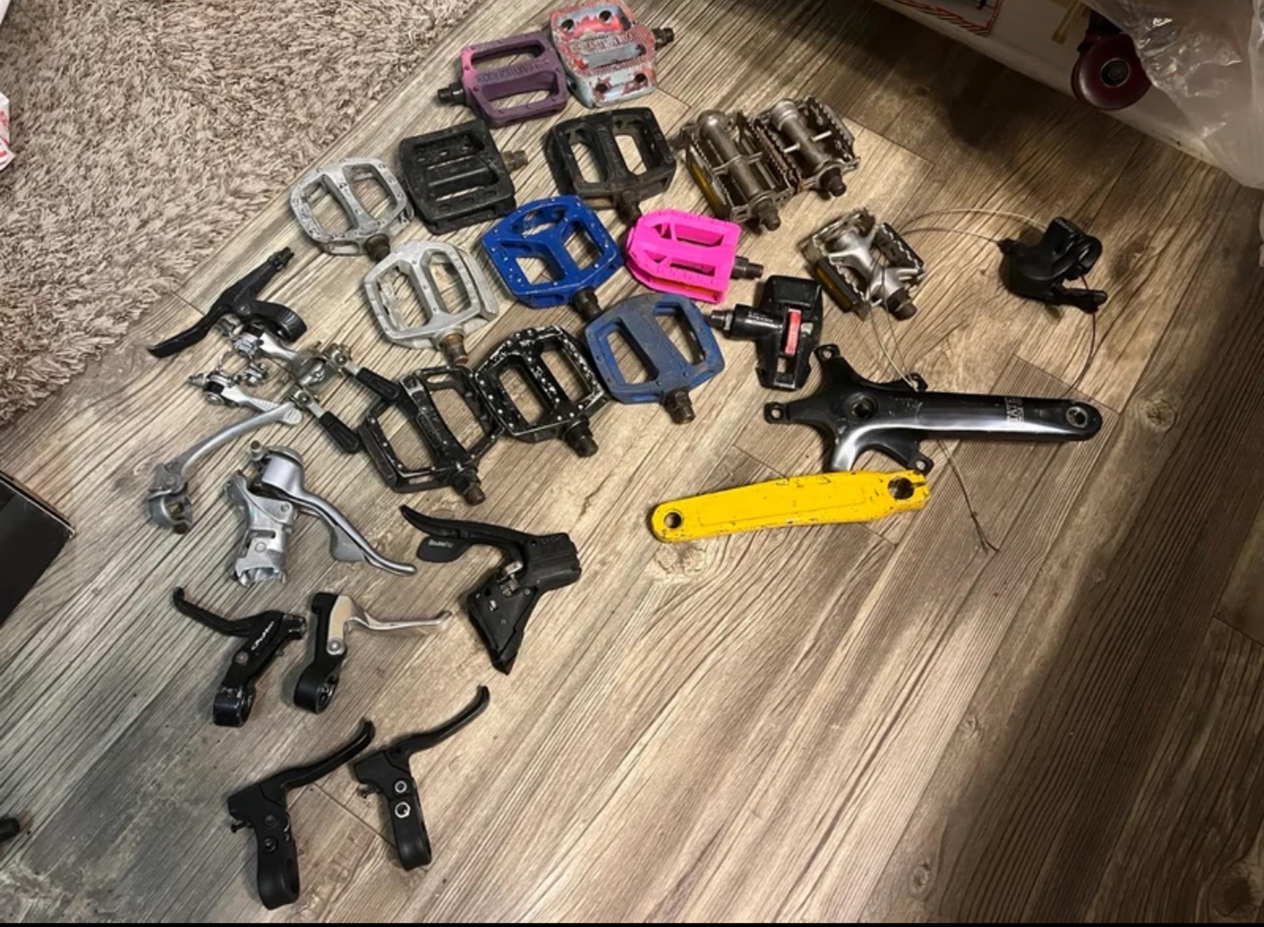 Various box and mountain bike bicycle parts diamondback  Various brands