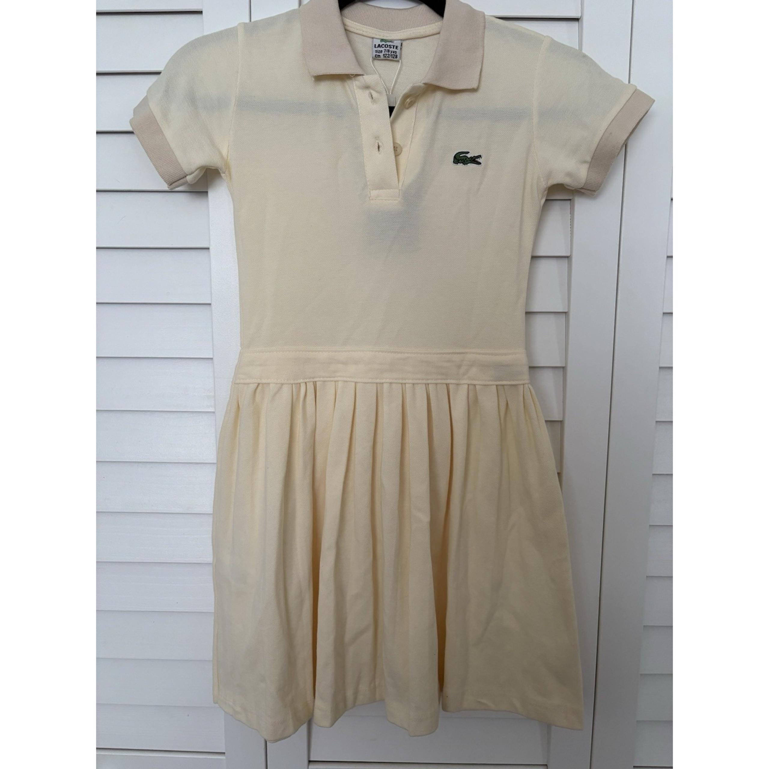 Izod Lacoste For Girls Vintage Dress With Belt - Girl'Size 7