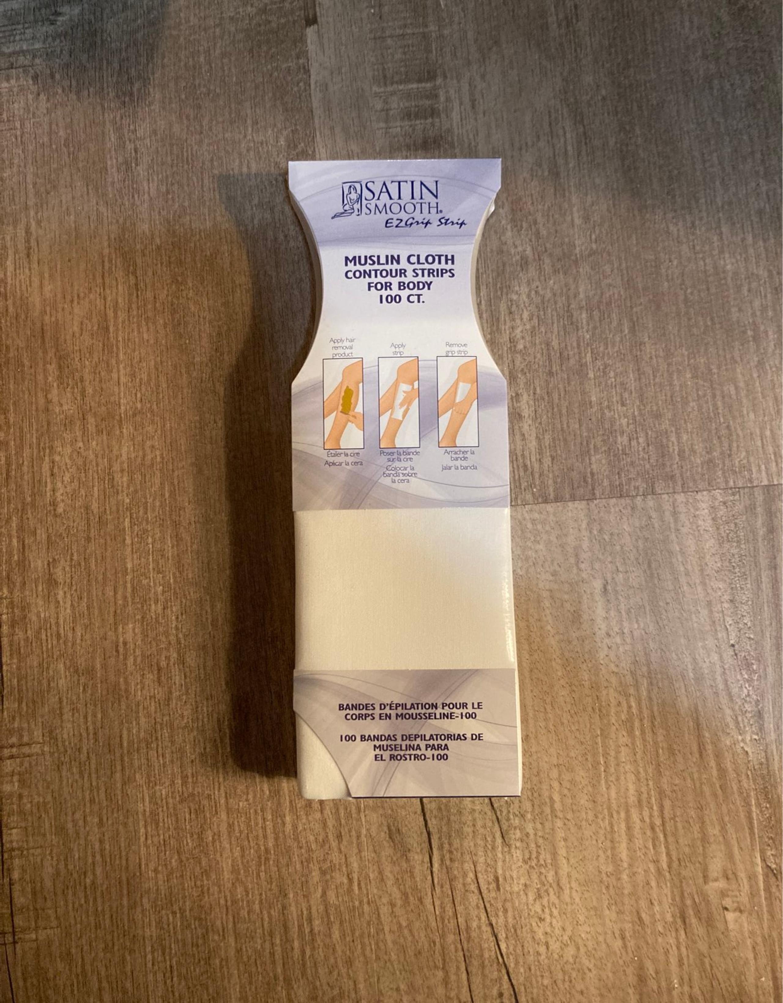 Satin Smooth Muslin cloth contour strips