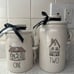 Rea Dunn ONE and TWO cottage canister set.
