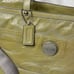 Coach Patent Leather Shoulder Bag Tote Large Roomy Tote Olive Green Color