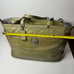 Coach Patent Leather Shoulder Bag Tote Large Roomy Tote Olive Green Color