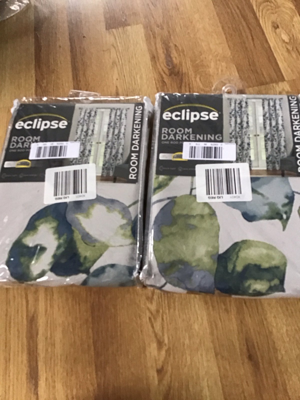 Eclipse room darkening window curtain panels, 37x95, set of 2, Paige multi