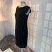 Mm lafleur solid black notch sleeve sheath dress size 6