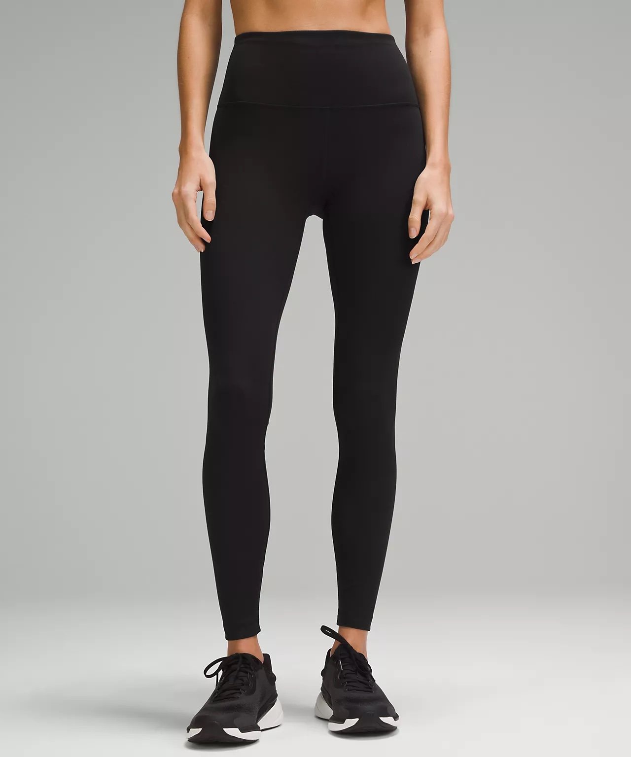 Lululemon Size 4 Black Wunder Train High-Rise Ribbed Tight 28\