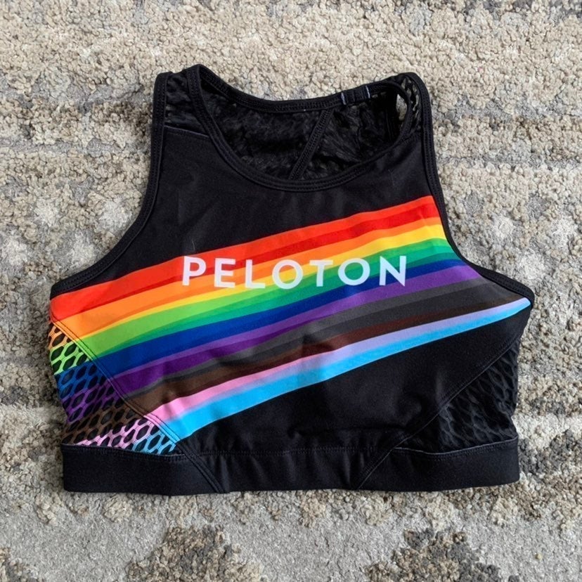 Wear It To Heart x Peloton PRIDE Mesh Sports Bra Medium