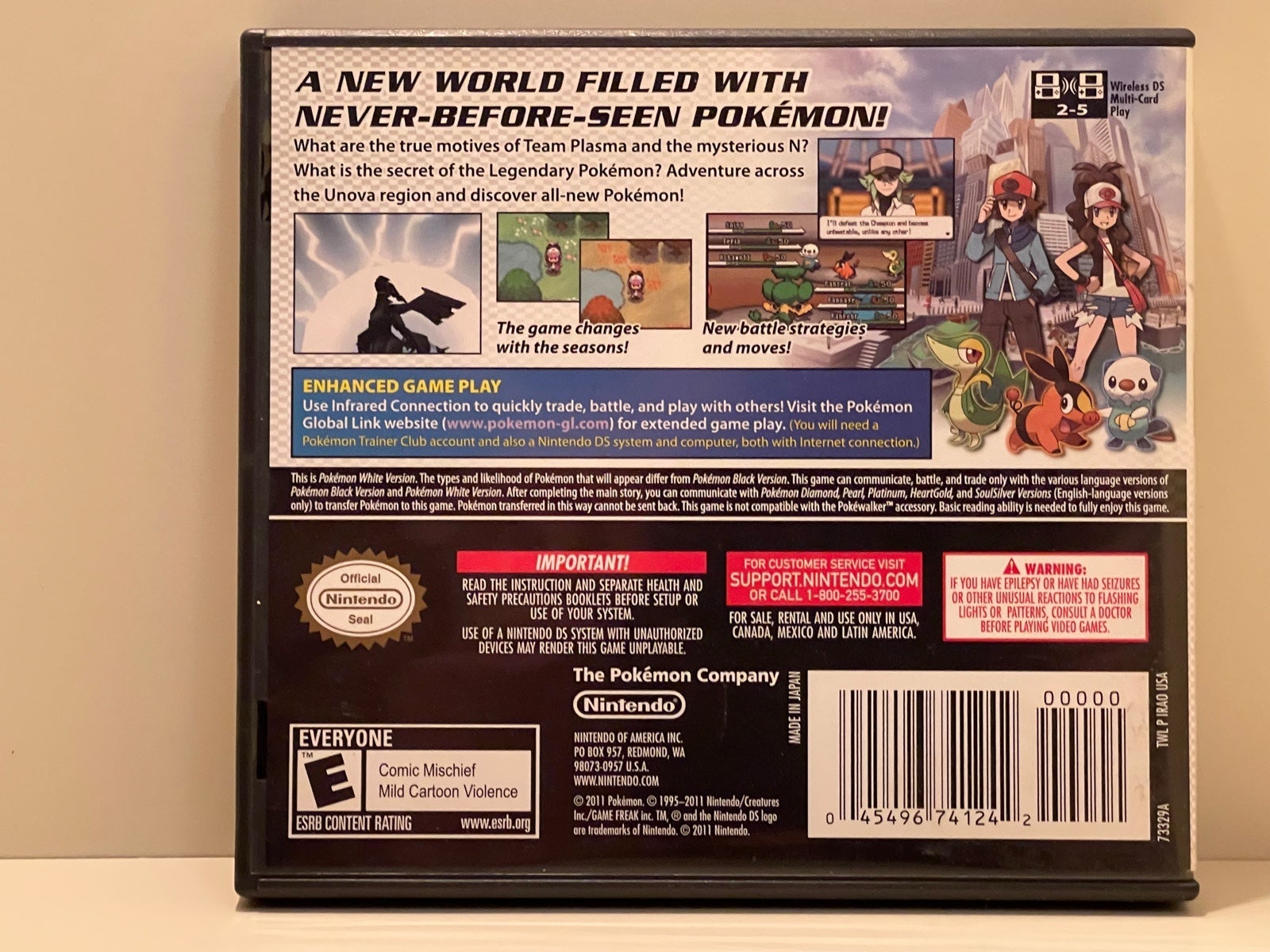 Pokemon White hot for Nintendo DS CIB