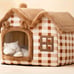 Cat Cave Bed Provides Warmth And Comfort For Your Feline Friend 45hxz