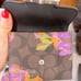 Coach Small Morgan Wallet In Signature Canvas With Rose Print