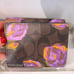 Coach Small Morgan Wallet In Signature Canvas With Rose Print