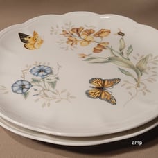 Lenox Butterfly Meadow (Lot of 2) Dinner Plates (11 ) MONARCH
