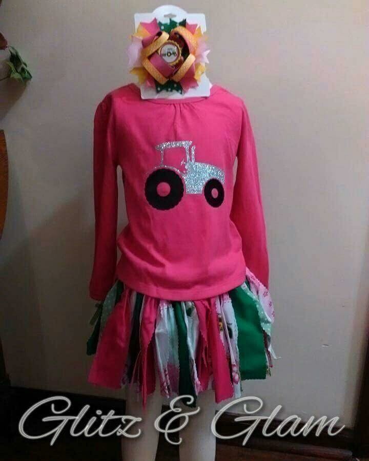 John Deere Rag Skirt And ToP With Now