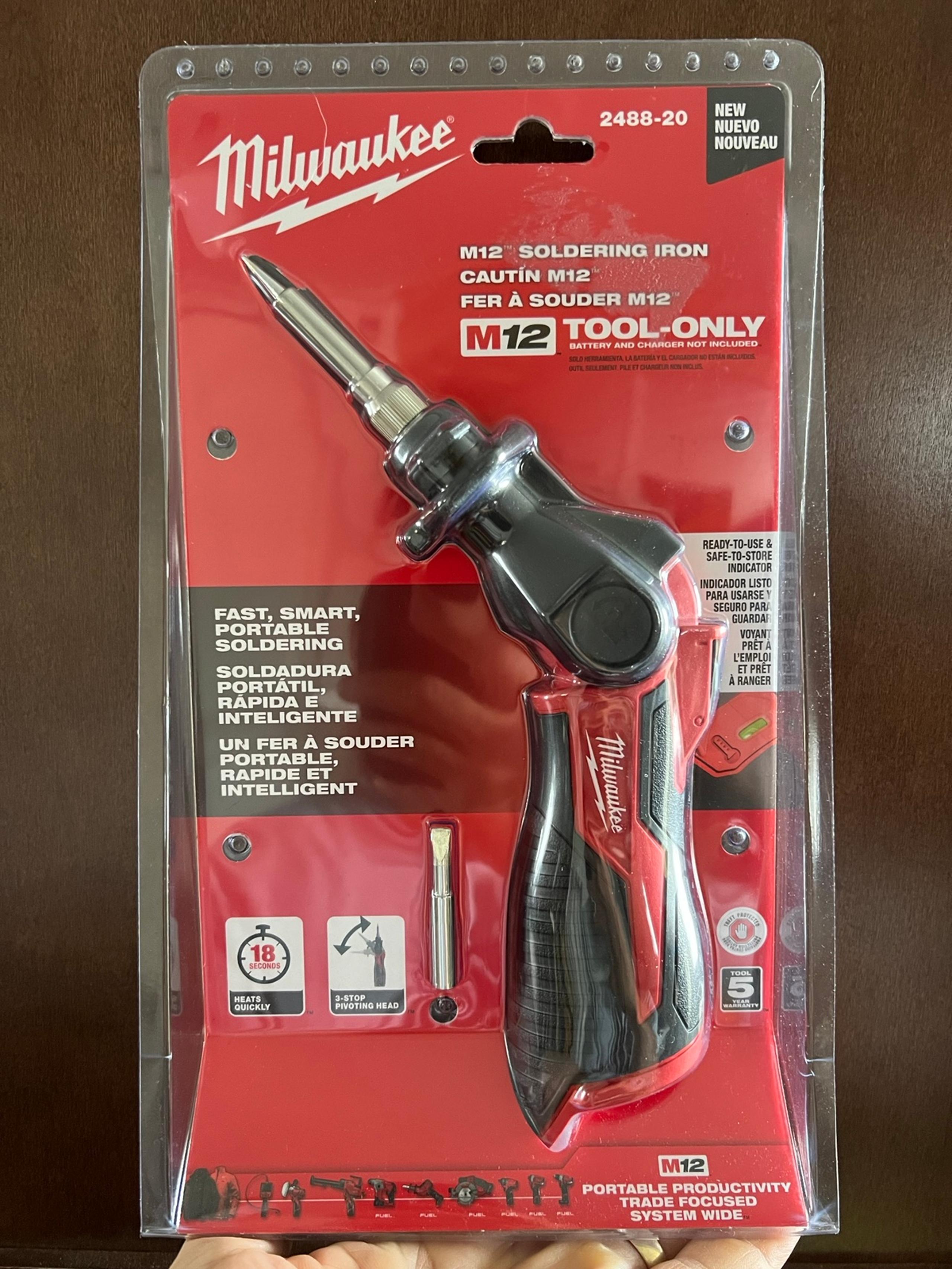 Milwaukee M12 12-Volt Lithium-Ion Cordless Soldering Iron BRAND NEW SEALED