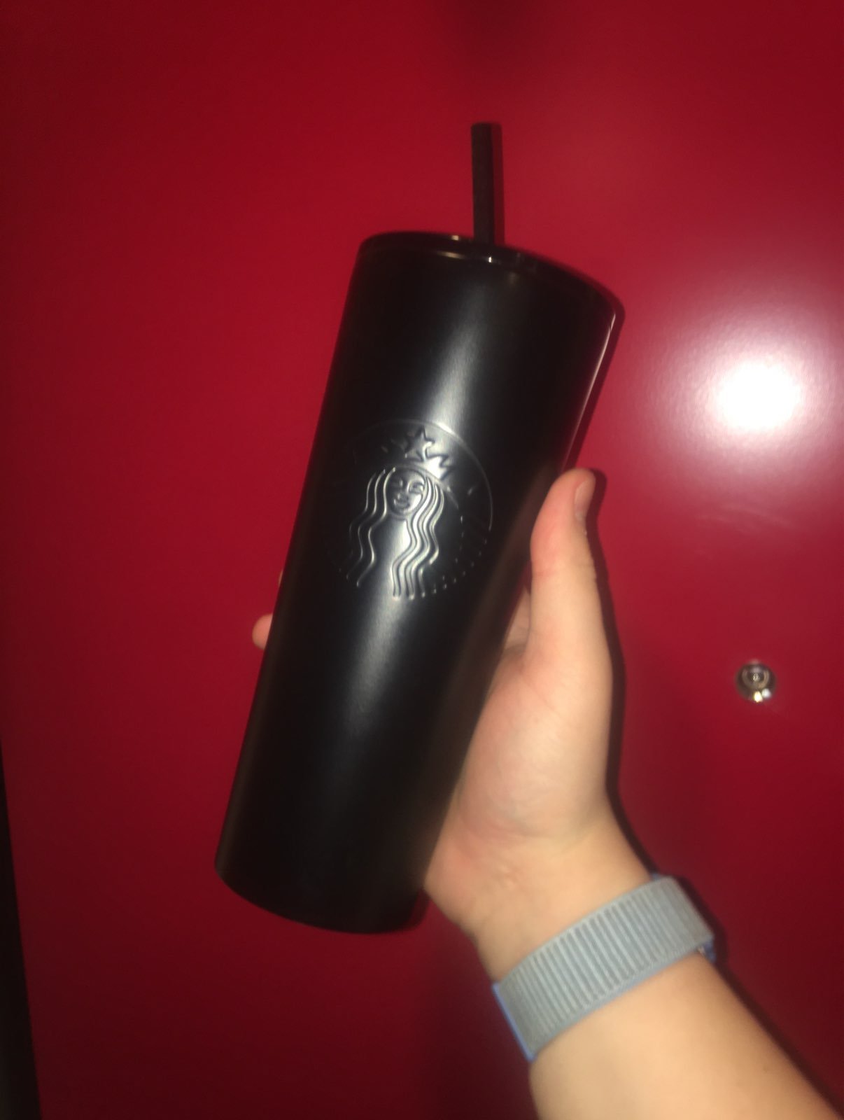 Starbucks black matte tumbler